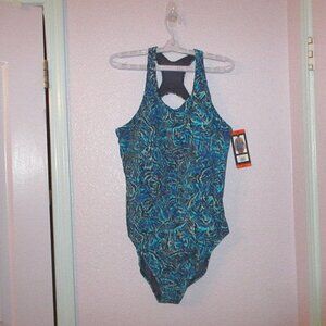 TYR Triadic UPF Performance Swimsuit XXL One Piece Control Fit Elite Splice NWT